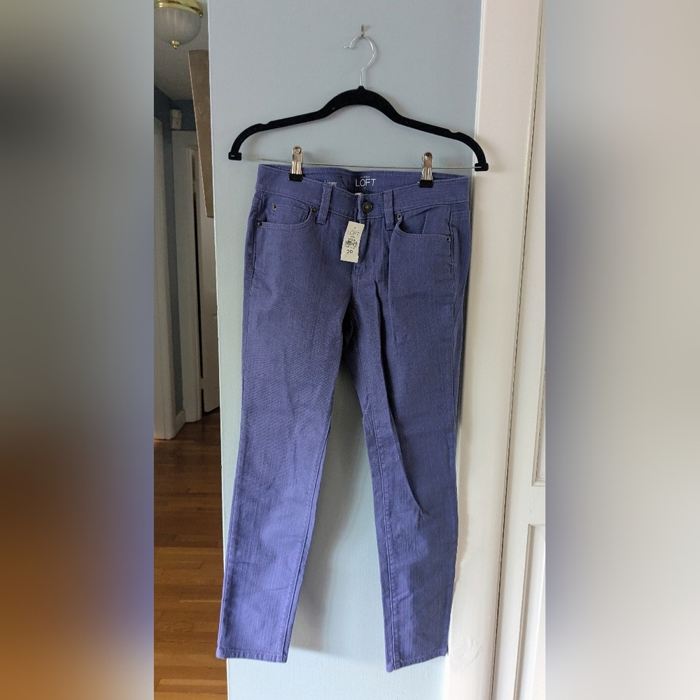 Ann Taylor LOFT Lavender Skinny Jeans